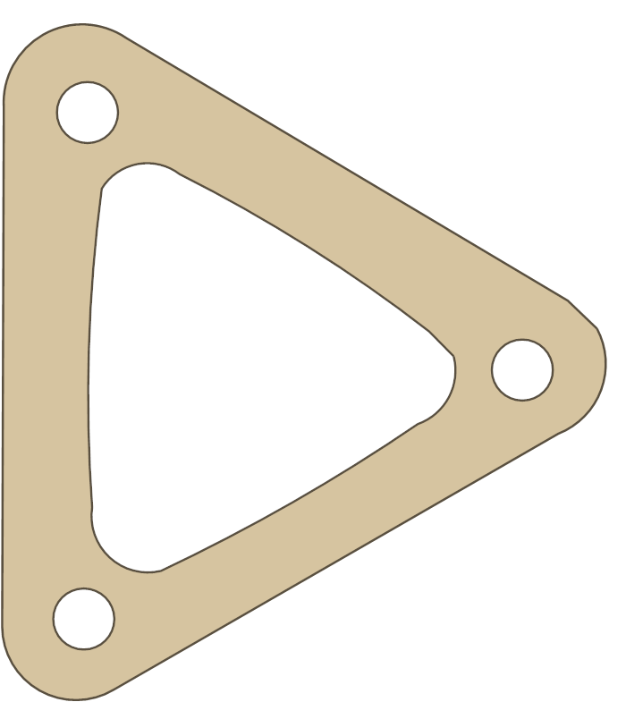 BSA 71-1440 gasket outline, OEM 71-1440, A material