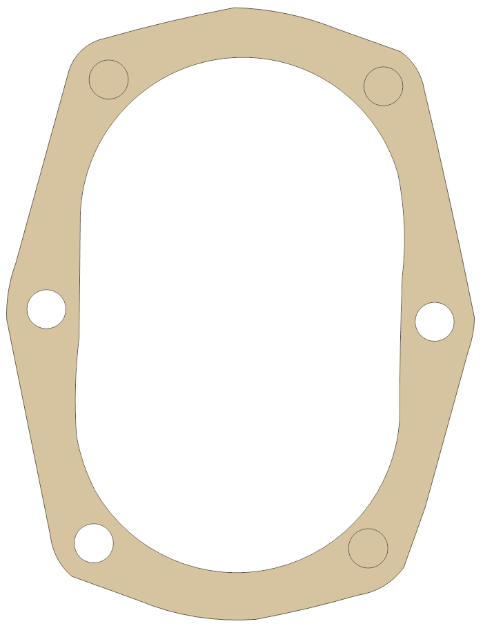 BSA 71-1444 gasket outline, OEM 71-1444, A material