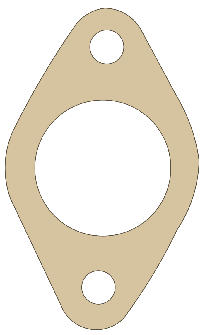 BSA 71-1446 gasket outline, OEM 71-1446, A material