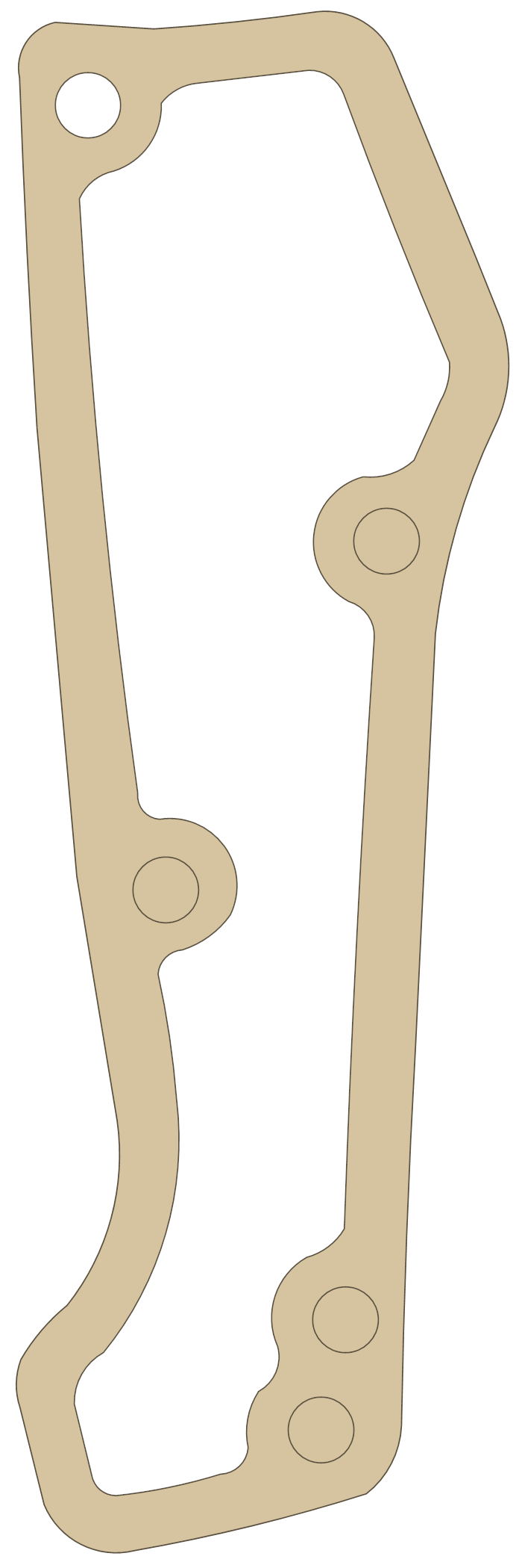 BSA 71-1452 gasket outline, OEM 71-1452, A material
