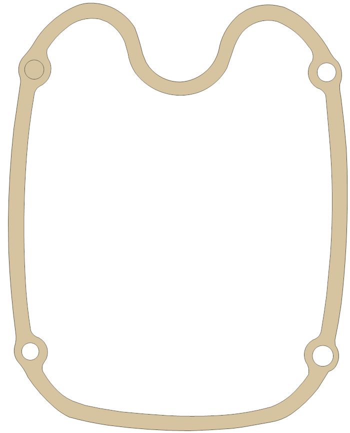 BSA Rocker Cover gasket outline, OEM 70-8319, A material