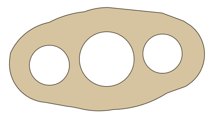 BSA Tacho gasket outline, OEM 68-589, A material