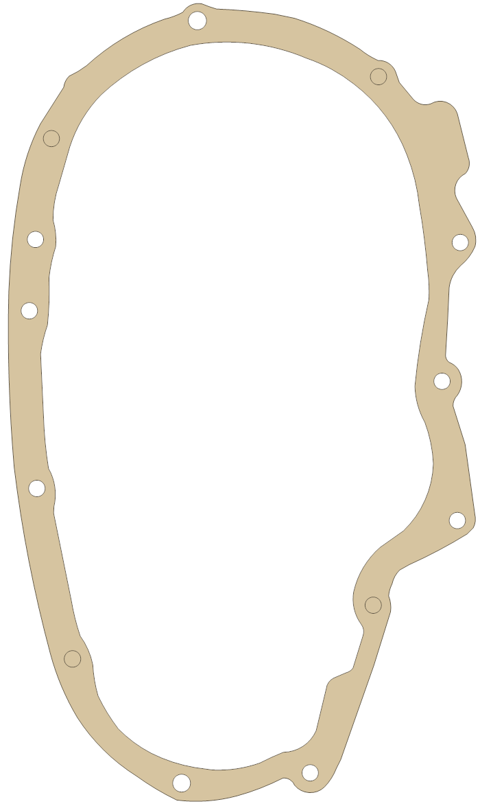 BSA 71-1454 gasket outline, OEM 71-1454, A material
