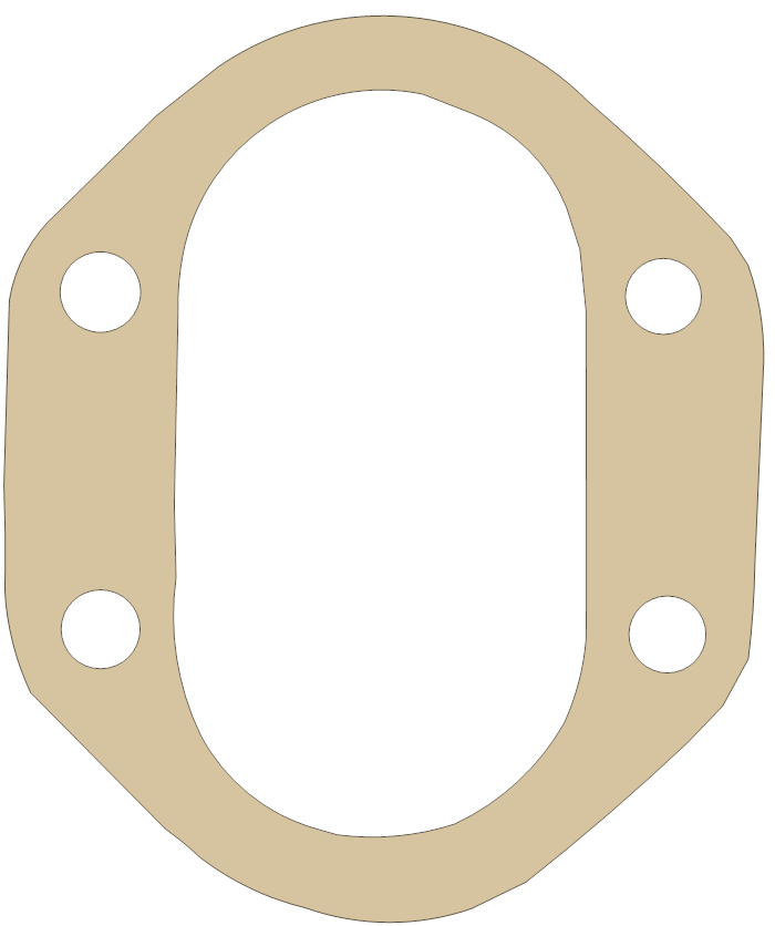 BSA 65-2612 gasket outline, OEM 65-2612, B material