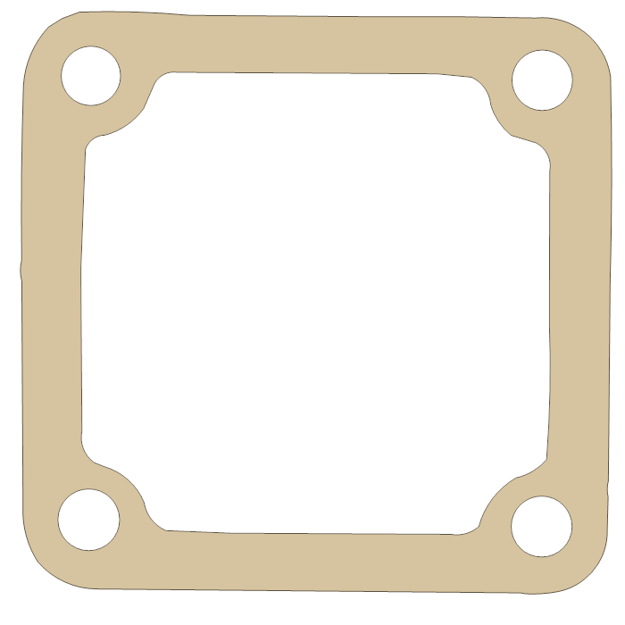BSA B-50 Sump Plate gasket outline