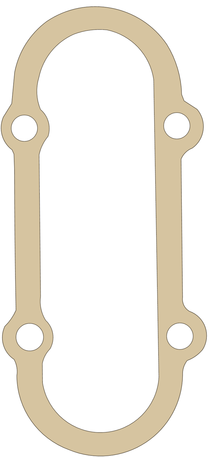 BSA Gasket gasket outline, OEM 71-2574, A material