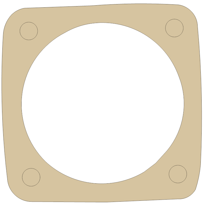 BSA Sump Gasket gasket outline, OEM 83-2829, A material