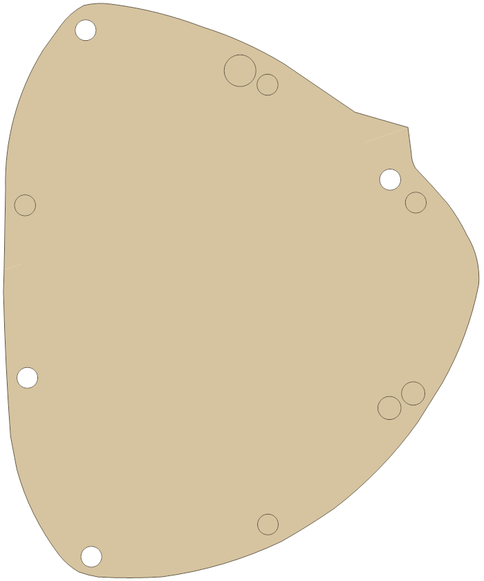 BSA JRC-0064 gasket outline, OEM JRC-0064, A material