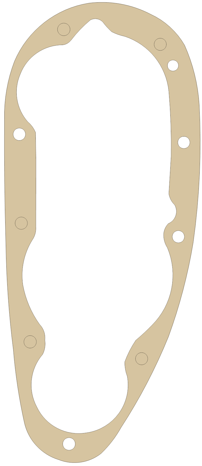 BSA 66-1920 gasket outline, OEM 66-1920, A material