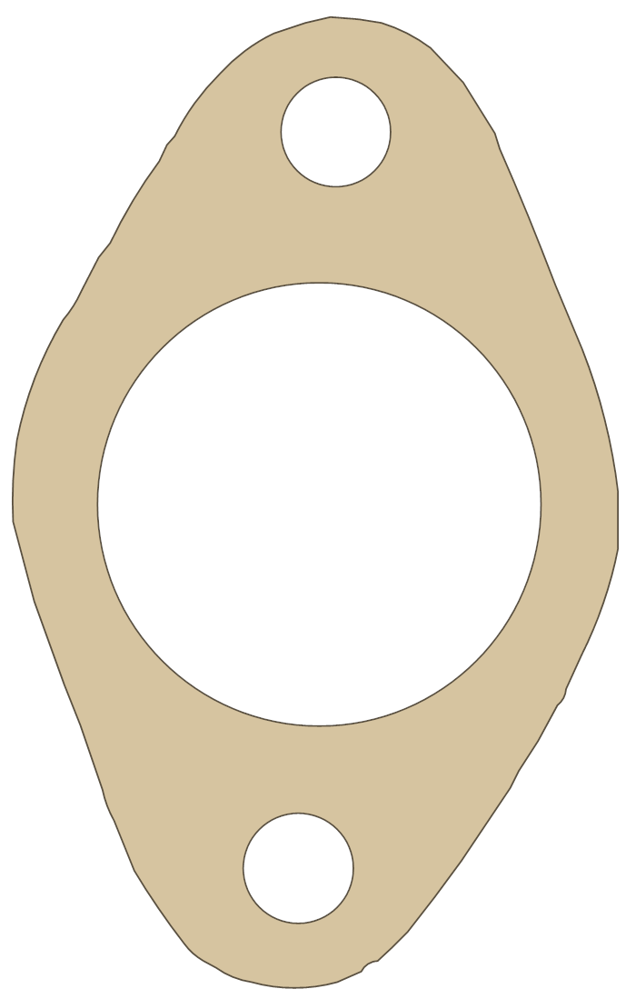 BSA GoldStar 500 Gasket 1 gasket outline