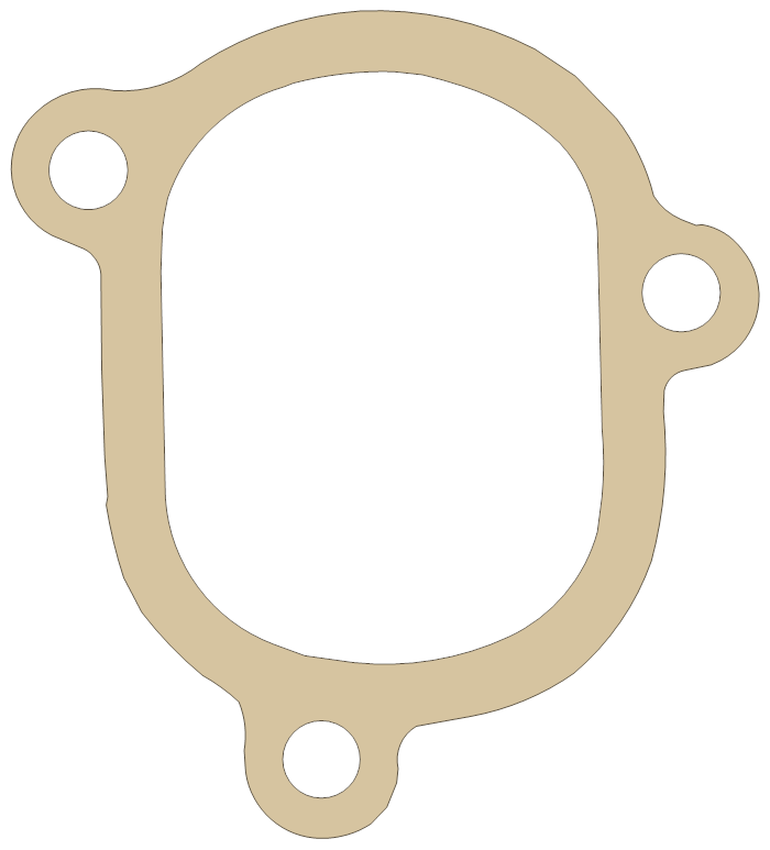BSA GoldStar 500 Gasket 4 gasket outline