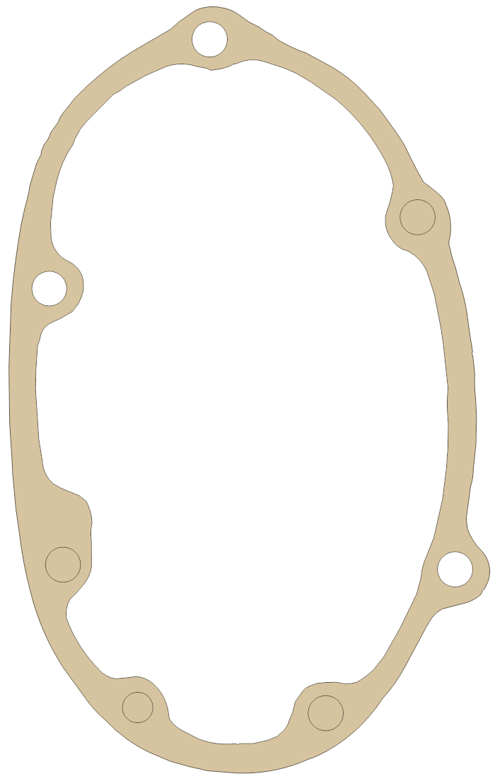 BSA GoldStar 500 Gasket 6 gasket outline