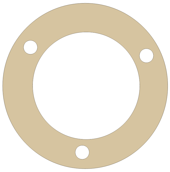 BSA GoldStar 500 Gasket 8 gasket outline