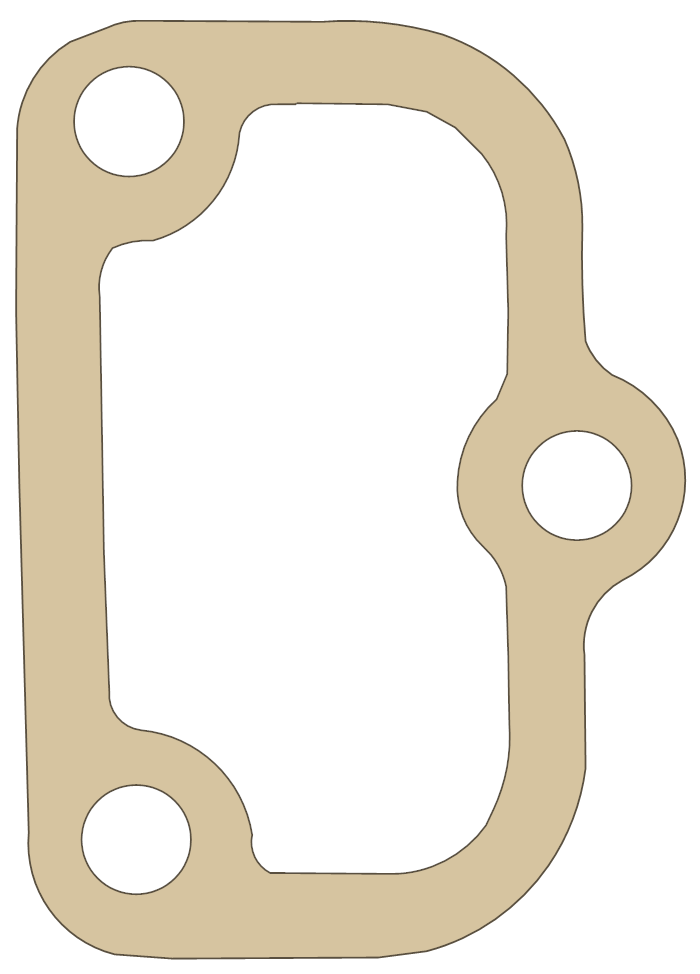 BSA GoldStar 500 Gasket 9 gasket outline