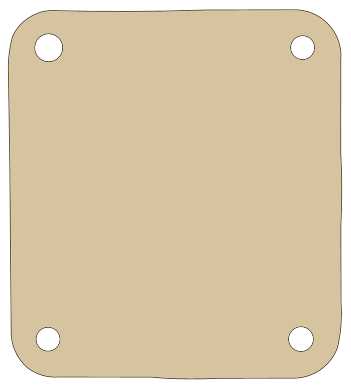 BSA GoldStar 500 Gasket 10 gasket outline