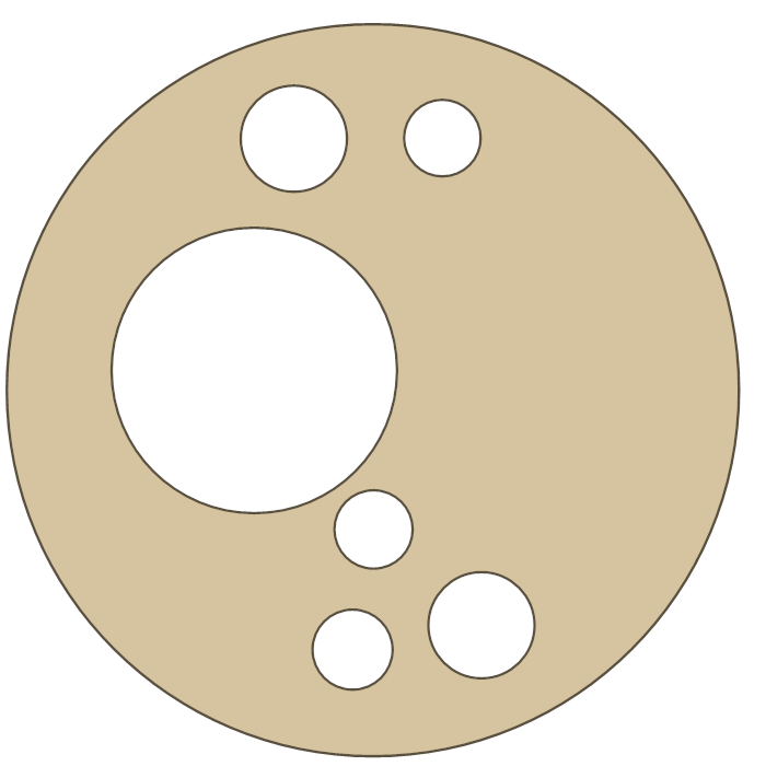 BSA GoldStar 500 Gasket 11 gasket outline