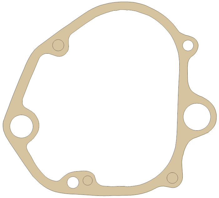 BSA GoldStar 500 Gasket 12 gasket outline
