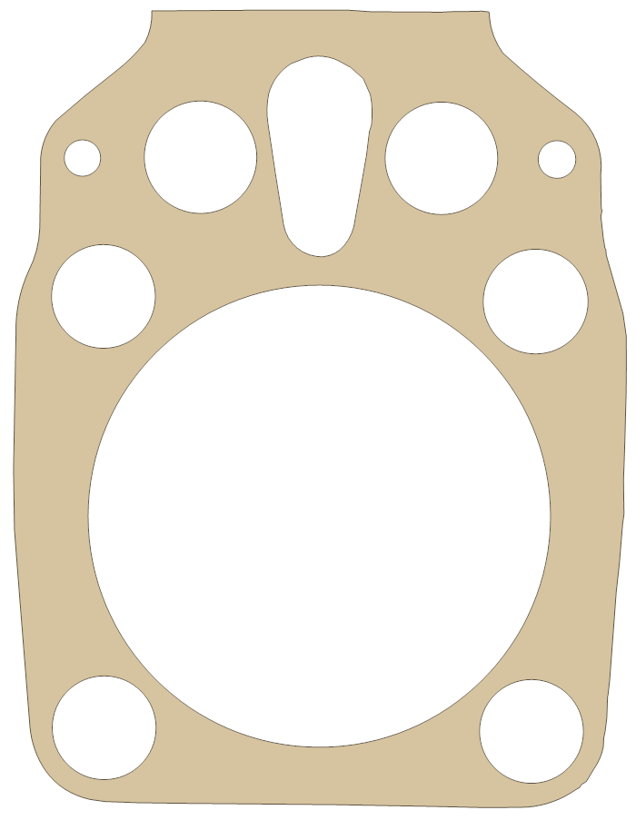BSA GoldStar 500 Gasket 13 gasket outline