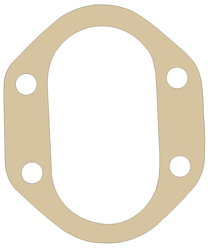BSA GoldStar 500 Gasket 15 gasket outline