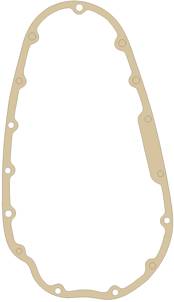 BSA GoldStar 500 Gasket 16 gasket outline