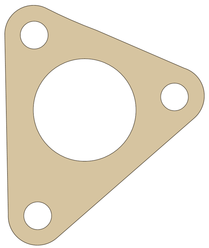 -MGB MGB Gaskets MGB-7 gasket outline