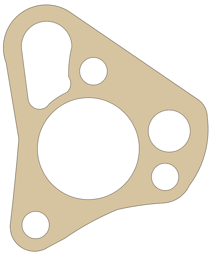 -MGB MGB Gaskets MGB-8 gasket outline