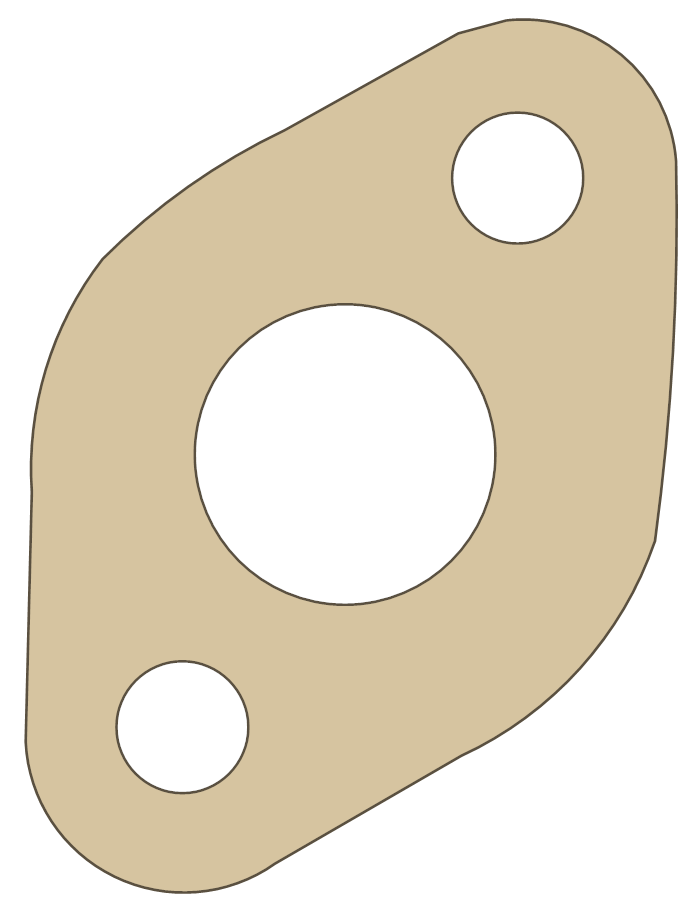 -MGB MGB Gaskets MGB-11 gasket outline