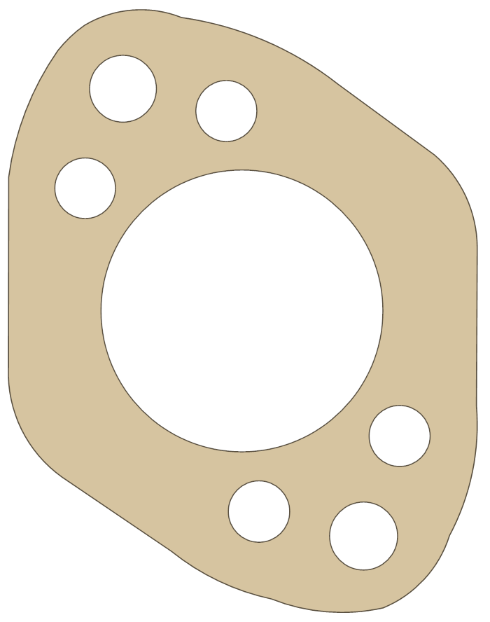 -MGB MGB Gaskets MGB-12 gasket outline