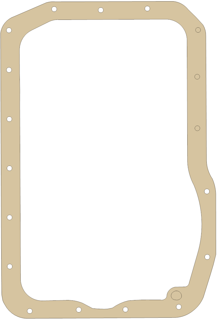 -MGB MGB Gaskets MGB-15 gasket outline