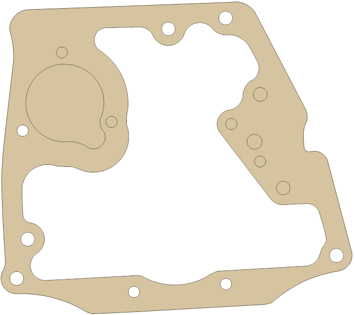-MGB MGB Gaskets MGB-1 gasket outline