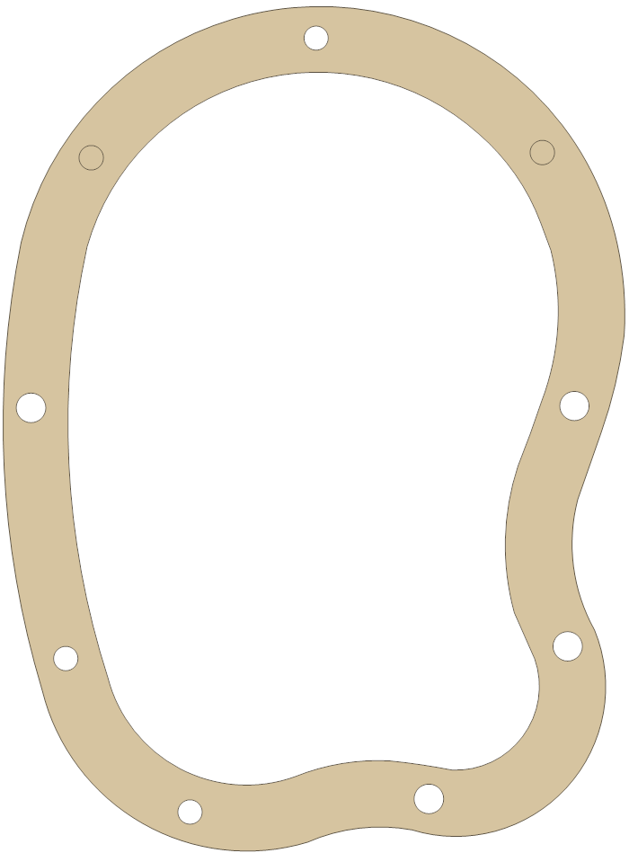 -MGB MGB Gaskets MGB-2 gasket outline