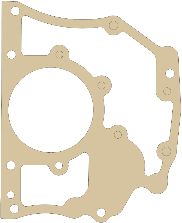 -MGB MGB Gaskets MGB-3 gasket outline