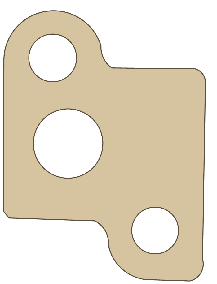 -MGB MGB Gaskets MGB-4 gasket outline