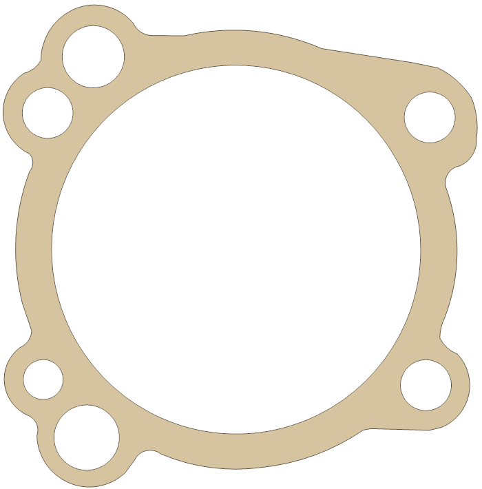 ATK Cylinder gasket outline, OEM 230820, A material