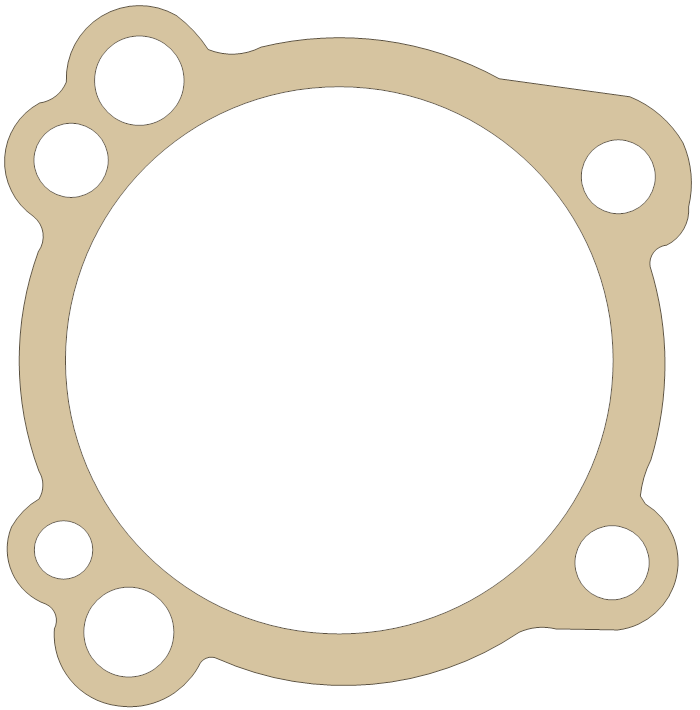ATK Cylinder gasket outline, OEM 230825, A material