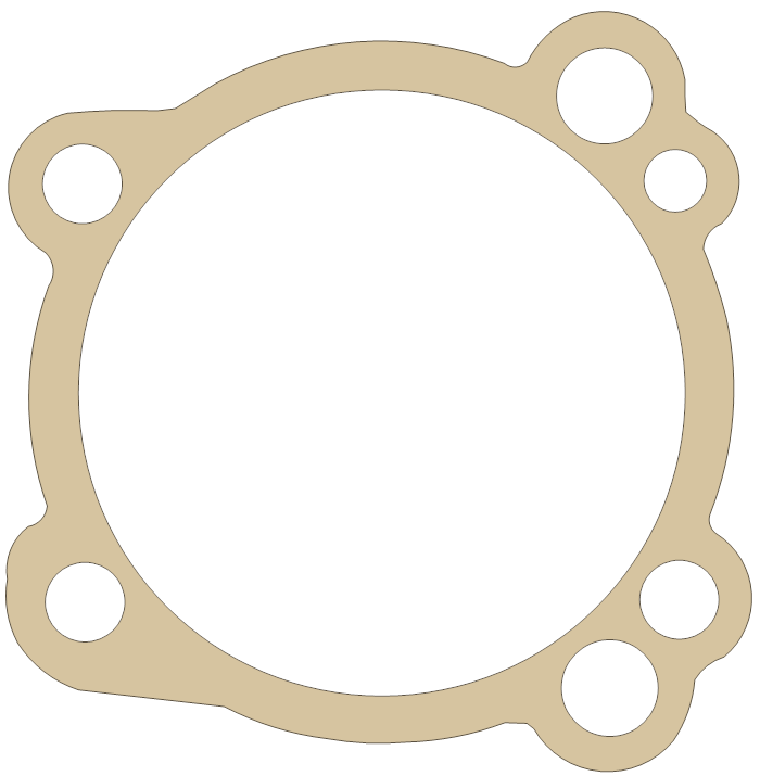 ATK Cylinder gasket outline, OEM 230829, A material