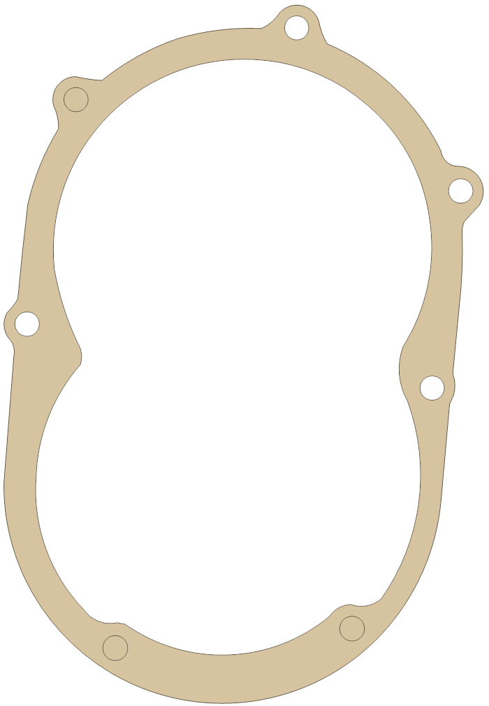 ATK Clutch Cover gasket outline, OEM CAA00032, A material