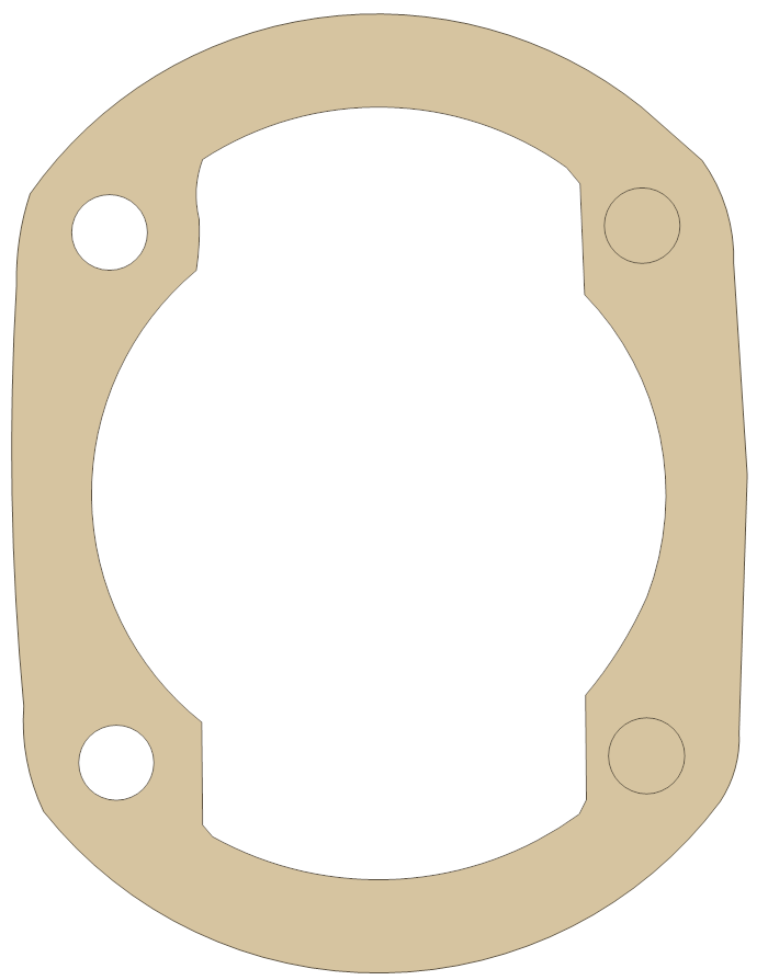 ATK Cylinder gasket outline, OEM CAA00018, A material