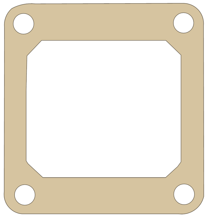 ATK Reed Valve gasket outline, OEM CAA00010, A material