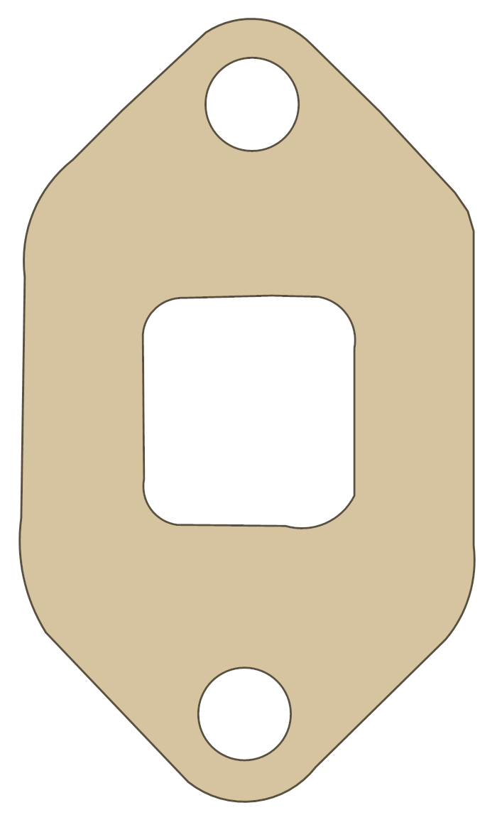 ATK Intake gasket outline, OEM 140153, B material
