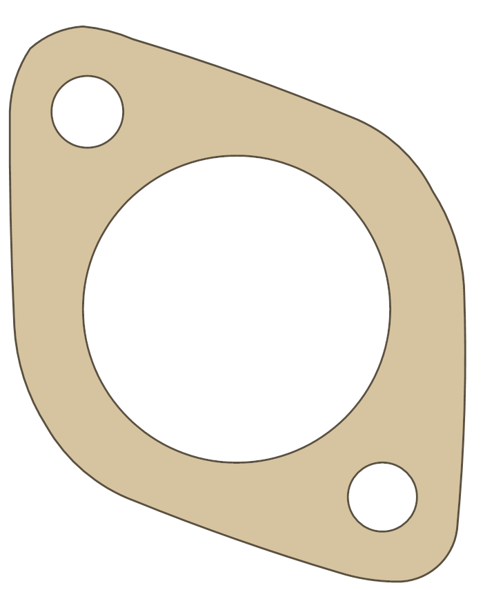 ATK LQ260 Thermostat Housing gasket outline