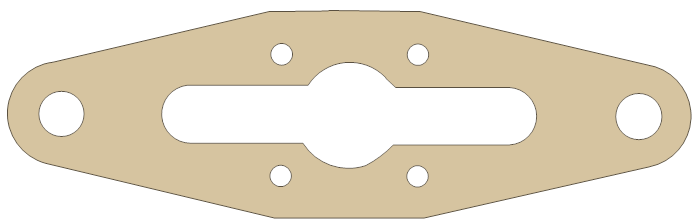 Polaris 700 XC SP Exhaust Valve gasket outline
