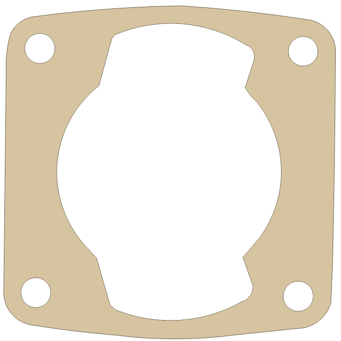 Polaris Base gasket outline, OEM 3082296, A material