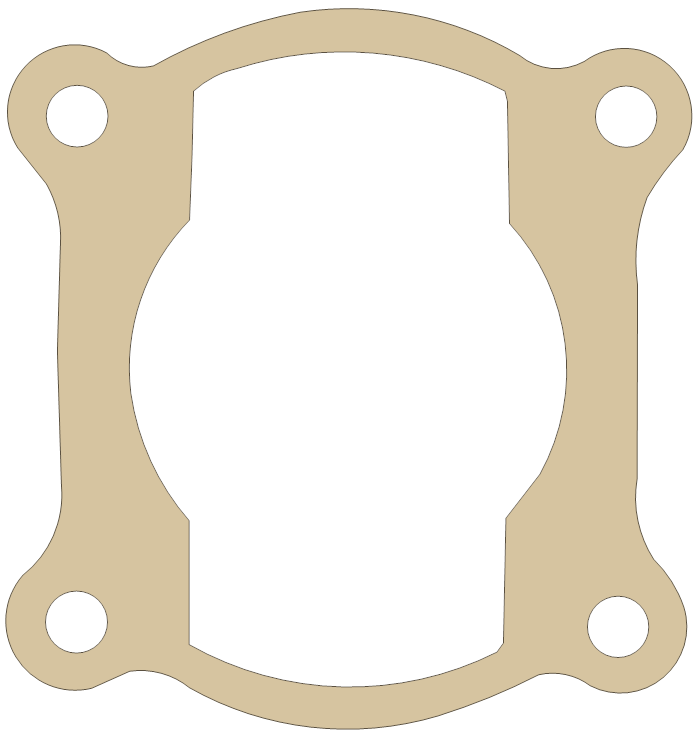 Polaris Base gasket outline, OEM 3083081, A material