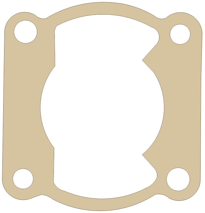 Polaris Base gasket outline, OEM 3083879, A material