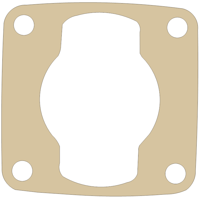 Polaris Base gasket outline, OEM 3080755, A material
