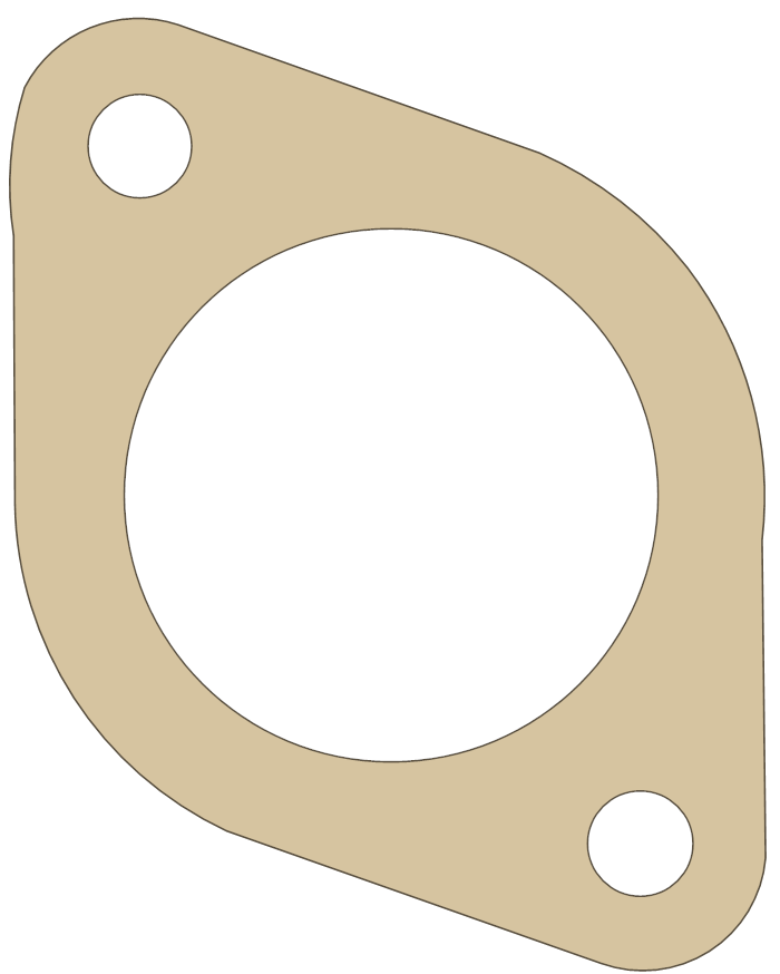 Polaris 400L Exhaust gasket outline