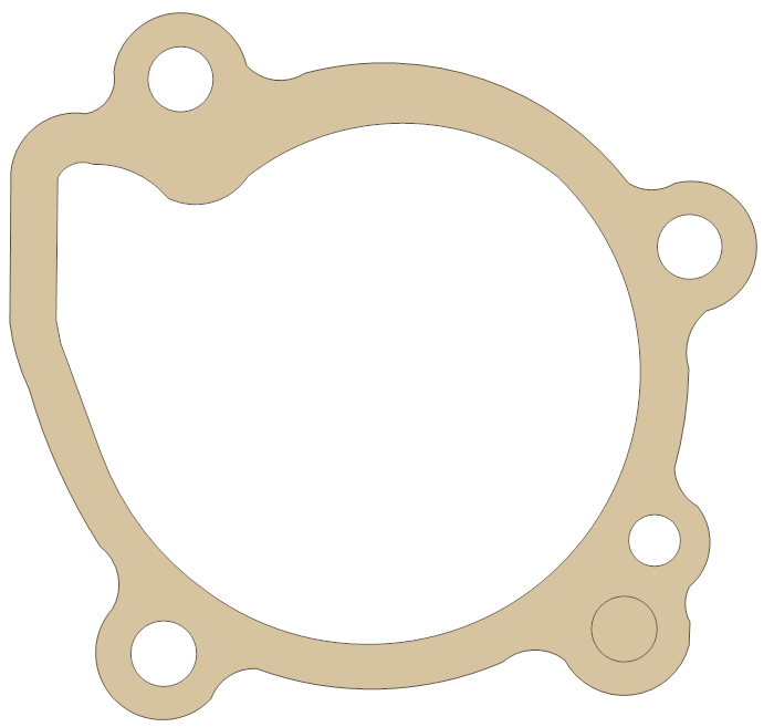 Polaris Scrambler 400cc Pump gasket outline