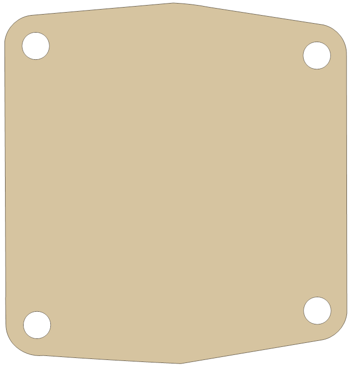 Polaris Base gasket outline, OEM 30841405, A material