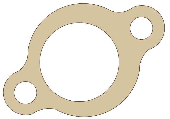 Polaris Scrambler 500 Tensioner gasket outline